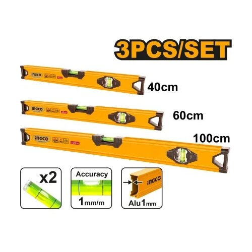 Ingco hsl10403 set libela 3/1 40-60-100cm super ( HSL10403 ) Slike