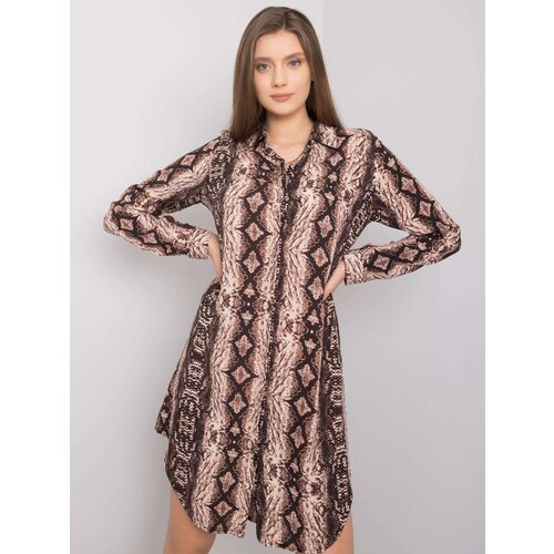 RUE PARIS Dress-TO-SK-1103-9.10P-brown Slike