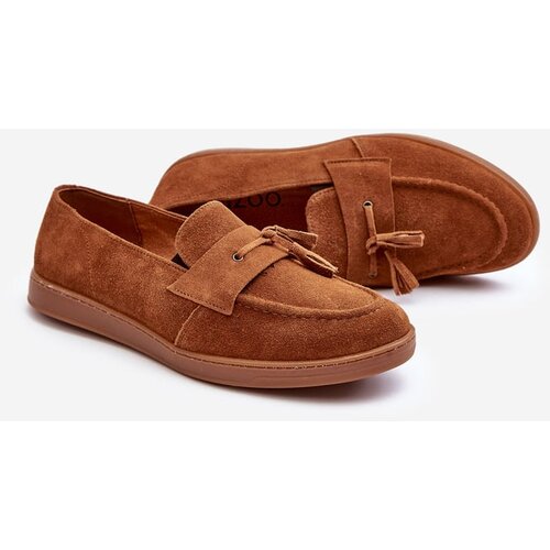 Zazoo Men's Suede Loafers Shoes Cene