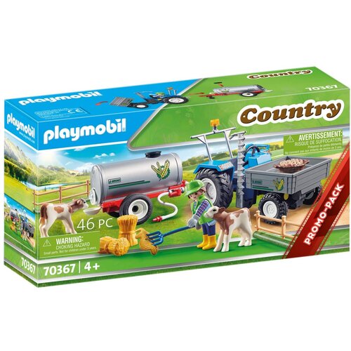 Playmobil Nakladalni traktor z vodnim tankom 70367 - Country The Big Farm Cene