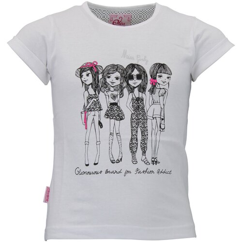 Miss Girly Majice s kratkimi rokavi T-shirt fille FRILY Bela Cene