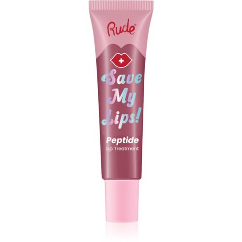 Rude Cosmetics Save My Lips hranilni in vlažilni balzam za ustnice s peptidi odtenek Lychee 15 ml Slike