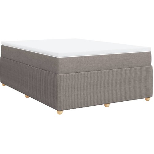 Maison Chic Box spring postelja - Vzmetna postelja z vzmetnico taupe 140x200 cm blago SL24379, (21879838) Cene