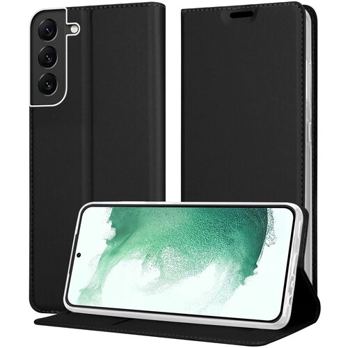  case, združljiv s samsungom v elegantnem črnem - zaščitnem pokrovu z magnetnim zapiranjem, stoječo funkcijo in režo za kartico, (20694419) Cene