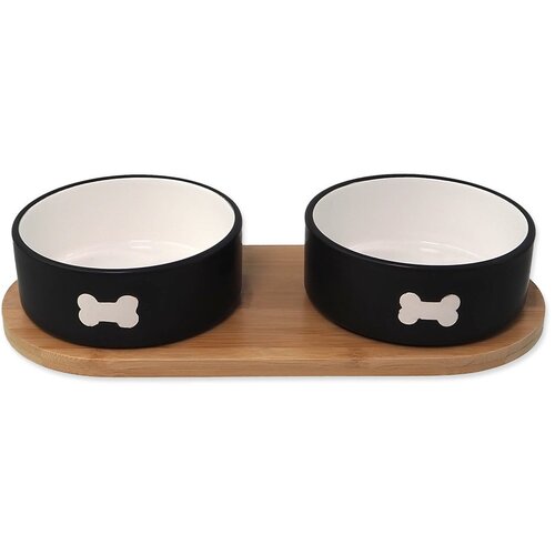 Plaček Pet Products keramičen komplet posod s podstavkom za pse ø 13 cm dog fantasy Cene