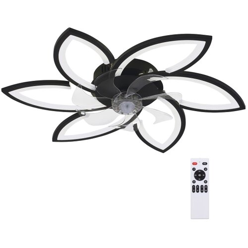  Brilagi-LED Prigu&amp;scaron;iva svetiljka sa ventilatorom LED/50W/230V 3000-6500K crna+daljinski upravljač Slike