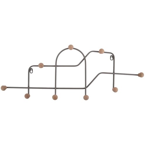 PT LIVING Siva metalna zidna vješalica 71 cm Maze – Cijene