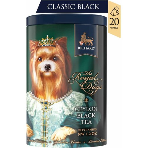 Richard tea royal dogs, york - fini cejlonski crni čaj - pakovanje od 20 piramida Cene
