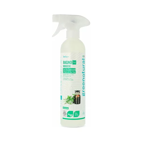 Greenatural 2v1 čistilo za kopalnico Mousse & Spray - 500 ml