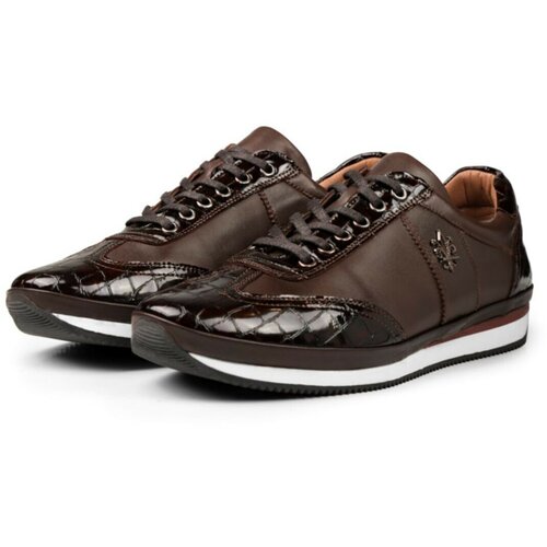 Ducavelli Marvelous Genuine Leather Men's Casual Shoes Brown Slike
