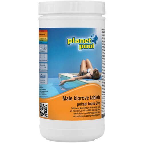 PLANET POOL Male klorove tablete Planet Pool (za dezinfekcijo, 1 kg) Slike