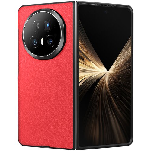 AVIZAR Ovitek za Honor Magic V5, trd, z učinkom zrnatega usnja in ojačanimi robovi, Rdeča, (5000190692) Cene