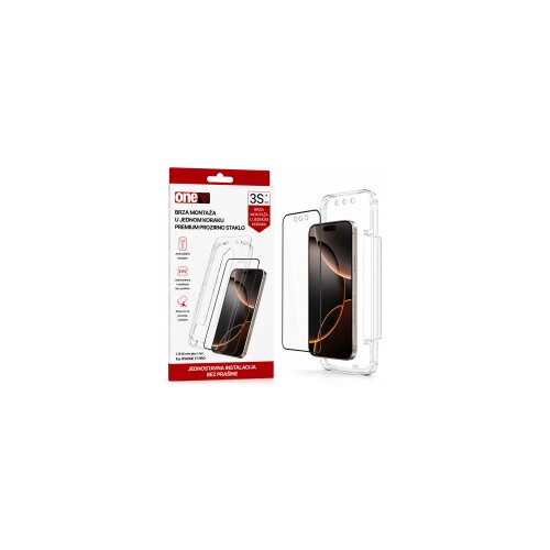  OneS za&amp;scaron;titno staklo sa aplikatorom za iPhone 17 Pro Clear Slike