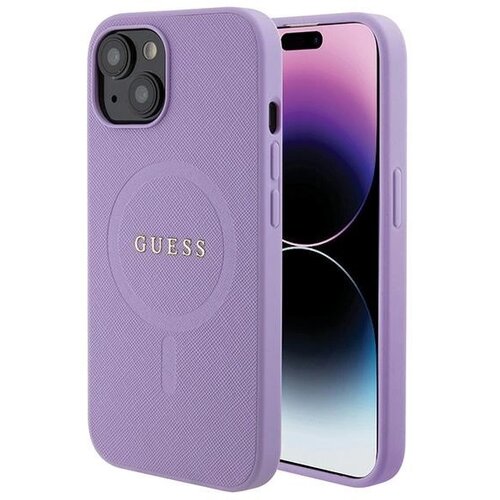 Guess OVITEK SAFFIANO ZA MAGSAFE ZA IPHONE 15 PLUS VIJOLIČEN OVITEK, (21834362) Cene