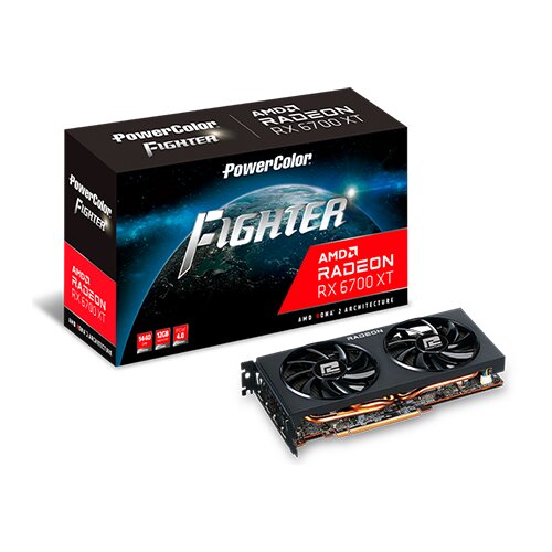 Powercolor Fighter AMD Radeon RX 6700 XT 12GB GDDR6 192-bit - AXRX 6700 XT 12GBD6-3DH Slike