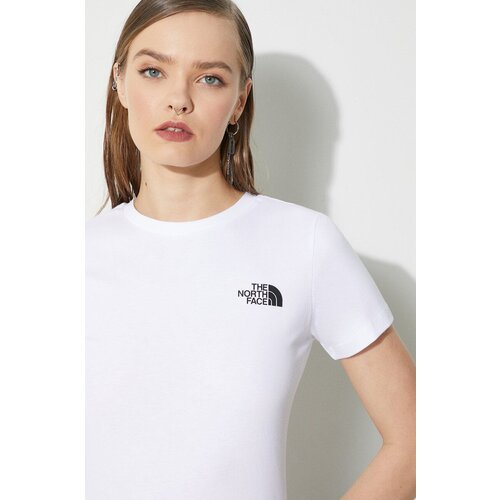 The North Face pamučna majica w s/s redbox slim tee za žene, boja: bijela, NF0A87NMFN41 Slike