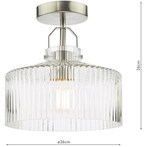  D&amp;auml;r Lighting LEN4846 - Plafonski luster LENKA 1xE27/60W/230V matni hrom Slike