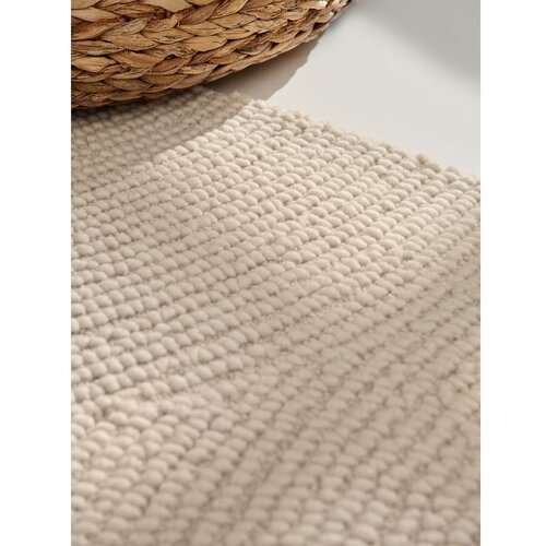 Hanse Home Ročno tkana volnena okrogla preproga v svetli naravni barvi &amp;oslash; 150 cm Eleni Natural White &amp;ndash; Slike