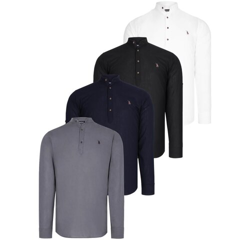 Dewberry QUADRUPLE SET G783 JUDGE COLLAR SHIRT-BLACK-WHITE-NAVY-ANTHRACITE Cijene