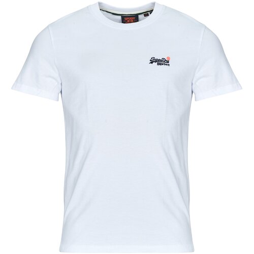 Superdry Majice s kratkimi rokavi Essential Contrast Emb Tee Bela Slike