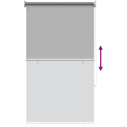  Roleta za&amp;scaron;tita od UV zračenja Svjetlosiva 60 x 140 cm Poliester Slike