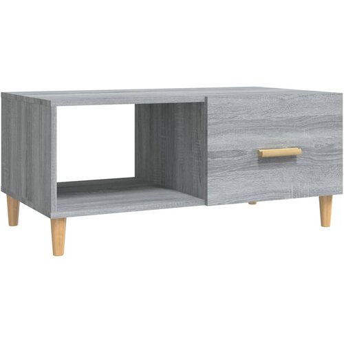Maison Chic Klubska mizica - kavna mizica - Nizka mizica siva sonoma 89,5x50x35 cm inženirski les, (21752919) Slike