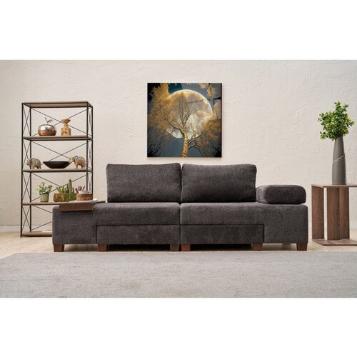 Atelier Del Sofa perenna chenille - anthracite anthracite 3-Seat sofa-bed Cene