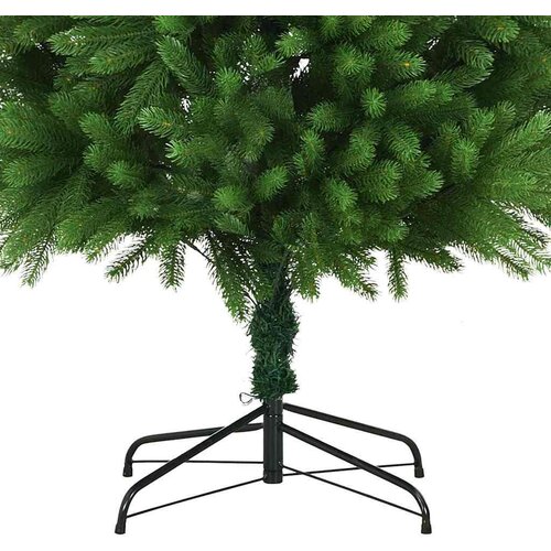 VidaXL Božićno drvce s 300 LED svjetlima s stalakom Zelena 240 cm PE Slike