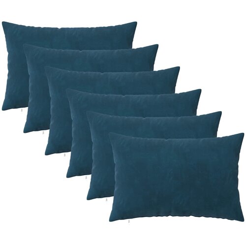  Presvlaka za jastuk 6 pcs HEERLEN Plava 40 x 60 cm Baršun Cene