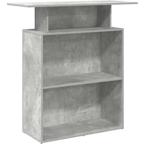 Maison Chic Sprejemna miza - Računalniška miza - pisarniška miza betonsko siva 100x40x104 cm inženirski les, (21784982) Cene