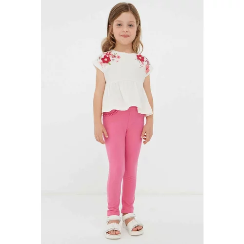 Mayoral Dječje hlače boja: ružičasta, glatki materijal