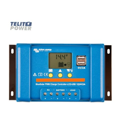 Victron Energy Victron bluesolar pwm LCD&USB 12/24v-5a &ndash; solarni regulator punjenja ( 5081 ) Cene