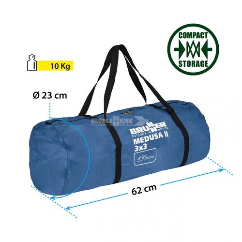 Brunner paviljon Medusa II 0102034N.C30 300x300 cm zeleni Slike