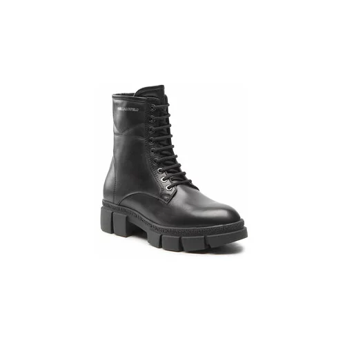 Karl Lagerfeld Škornji KL43250 Črna