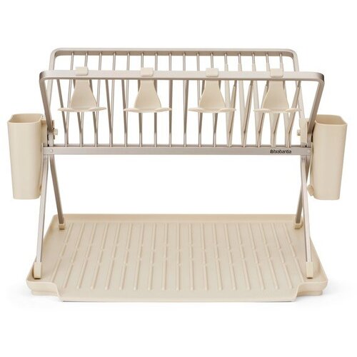 Brabantia Bež kovinski dvonadstropni odcejalnik posode 42x51 cm &amp;ndash; Slike
