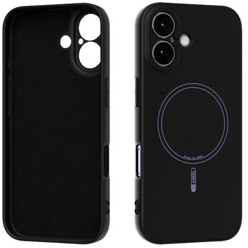 Chameleon Gumiran magnetni ovitek (TPU Magnetic Pastel) za Apple iPhone 17, črn Cene