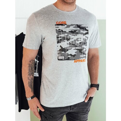 DStreet Grey men's T-shirt with print Slike