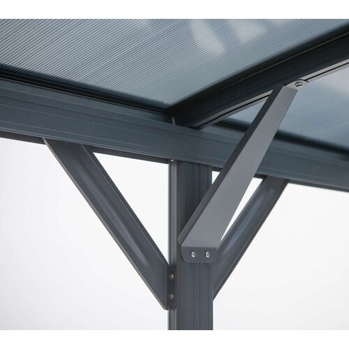WESTMANN aluminijska nadstre&amp;scaron;nica za automobile s okruglim lukom Bergen 15 m2 (3x5 m) | BRANDED IN GERMANY Slike