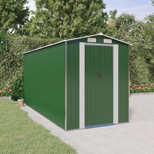 The Living Store Vrtna lopa zelena 192x440x223 cm pocinkano jeklo - Vrtna Lopa, (21751390) Cene