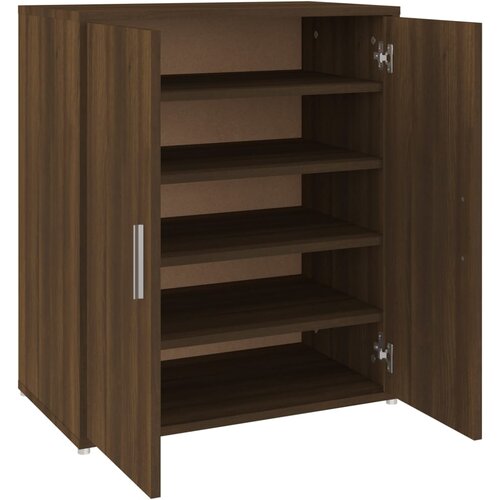 Maison Chic Omarica za obutev - Kopa za čevlje rjav hrast 60x35x70 cm konstruiran les, (21776158) Slike