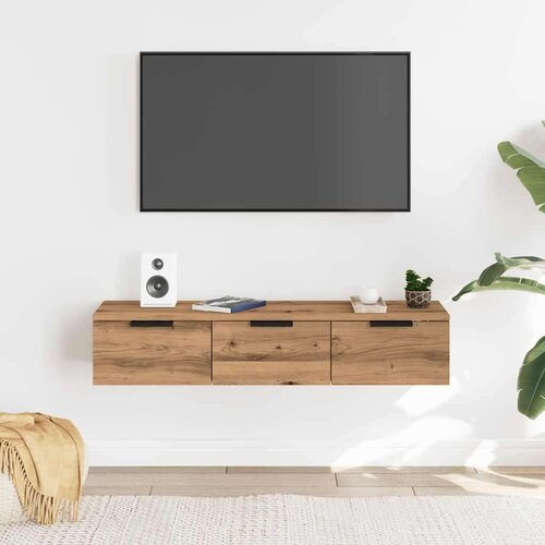 VidaXL Zidni ormarić Artisan hrast 102x30x20 cm izrađeno drvo Slike