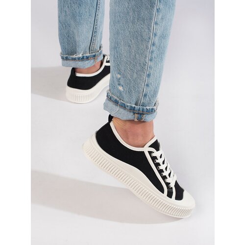 Shelvt Women's black platform sneakers Cijene