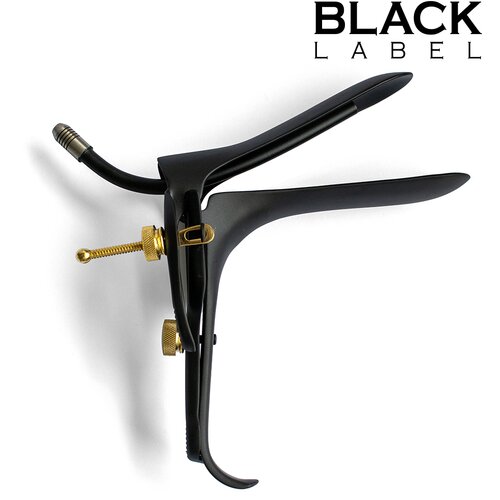 Black Label Cusco Speculum with Lube Tube Black-Gold Slike