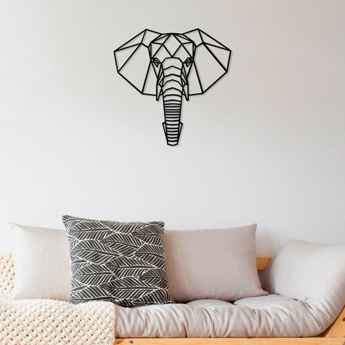 Wallity Zidna dekoracija Fil, 58x58 cm, 8 mm, Crna Slike