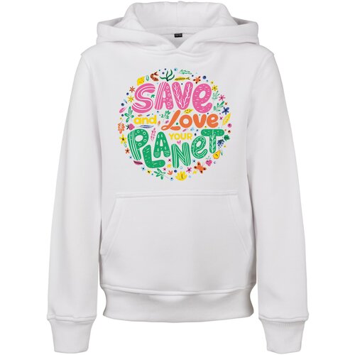 Mister Tee Kids Save And Love Hoody white Slike