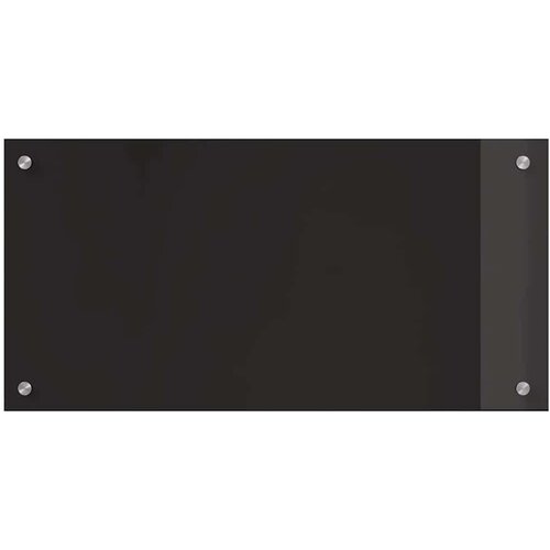 VidaXL Za&amp;scaron;čita za kuhinjo Črna 80 x 40 x 0.8 cm kaljeno steklo Slike