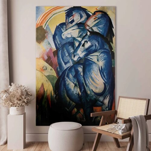  XXL slika - Franz Marc – The Tower of Blue Horses 160x240 Cene