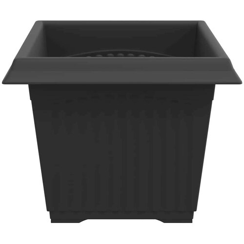  Kvadratna saksija za cvijeće 24 pcs Crna 23 x 23 x 17 5 cm - Crna 23 x 23 x 17 5 cm 24 Slike