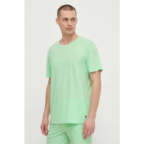 Polo Ralph Lauren Homewear majica kratkih rukava boja: zelena, bez uzorka