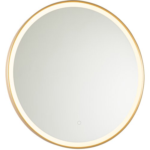 QAZQA Kopalniško ogledalo zlato 70 cm z LED z zatemnitvijo na dotik - Miral Cene